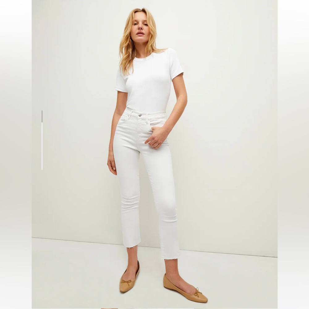 Worn Once!  Veronica Beard Carly Raw Hem Kick-Flare Jean Size 29